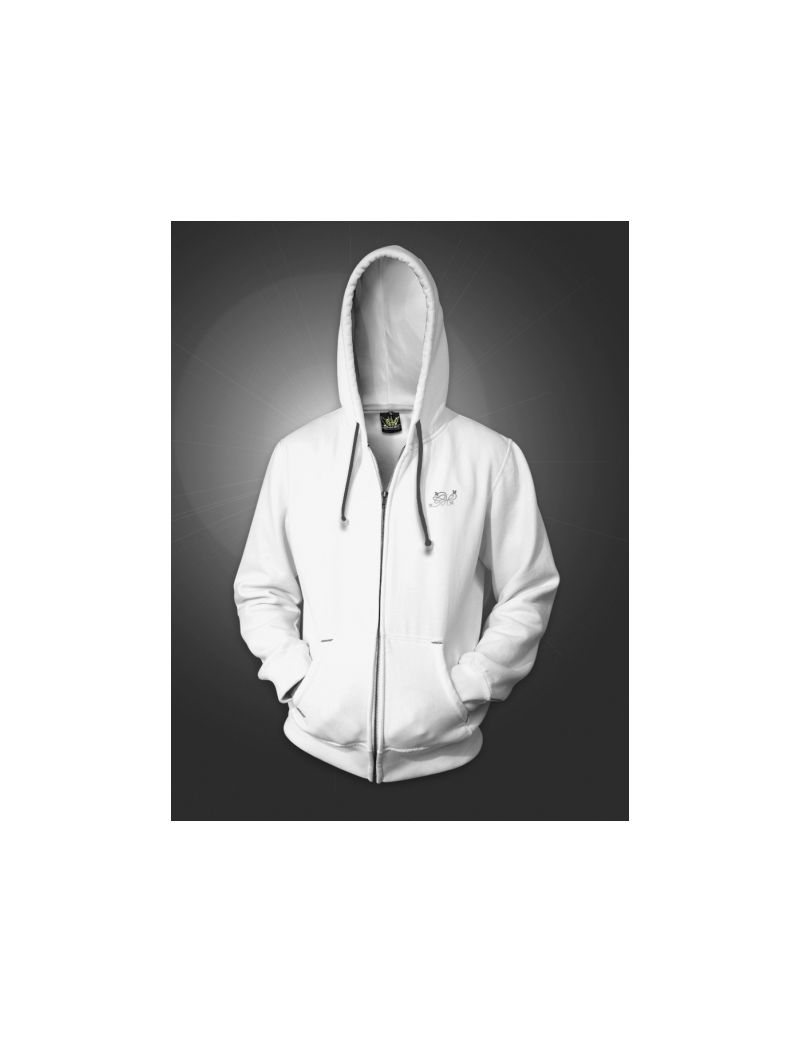 Толстовка на молнии мужская, белая / GHS - Logo, размер М, Фасовка: 1