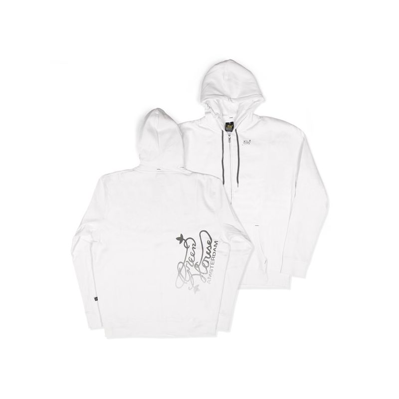 Толстовка на молнии мужская, белая / GHS - Logo, размер М, Фасовка: 1, изображение 3