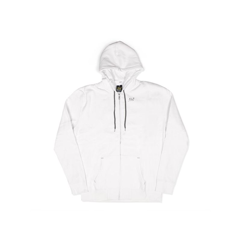 Толстовка на молнии мужская, белая / GHS - Logo, размер М, Фасовка: 1